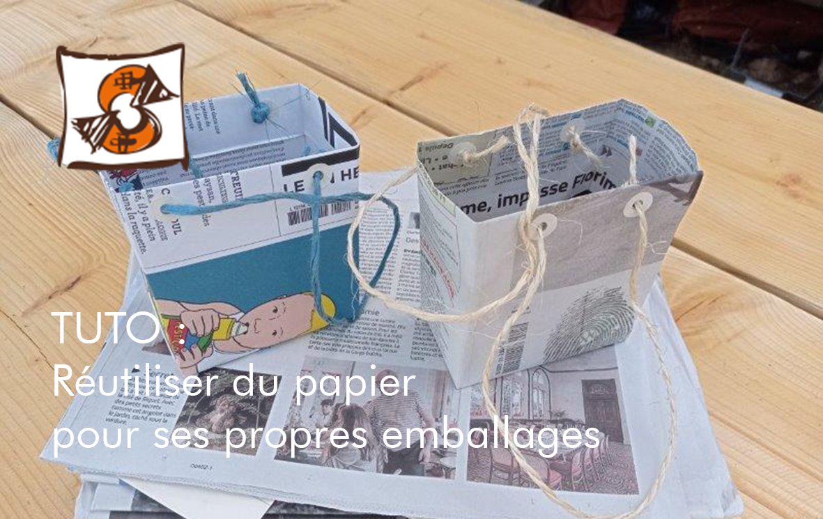 Lire la suite à propos de l’article R comme Réutiliser : du papier pour faire ses propres emballages