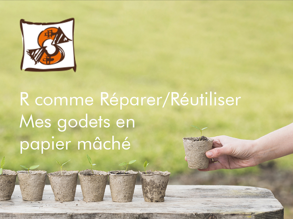 You are currently viewing R comme Réutiliser/Réparer : mes godets en papier mâché